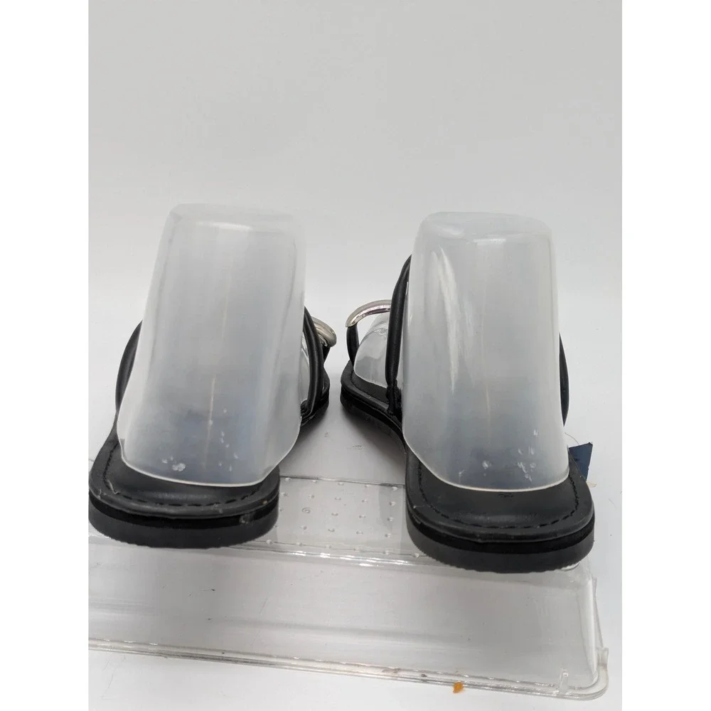Universal Thread Clara Thong Sandals Black Memory Foam Women's 10 NWT